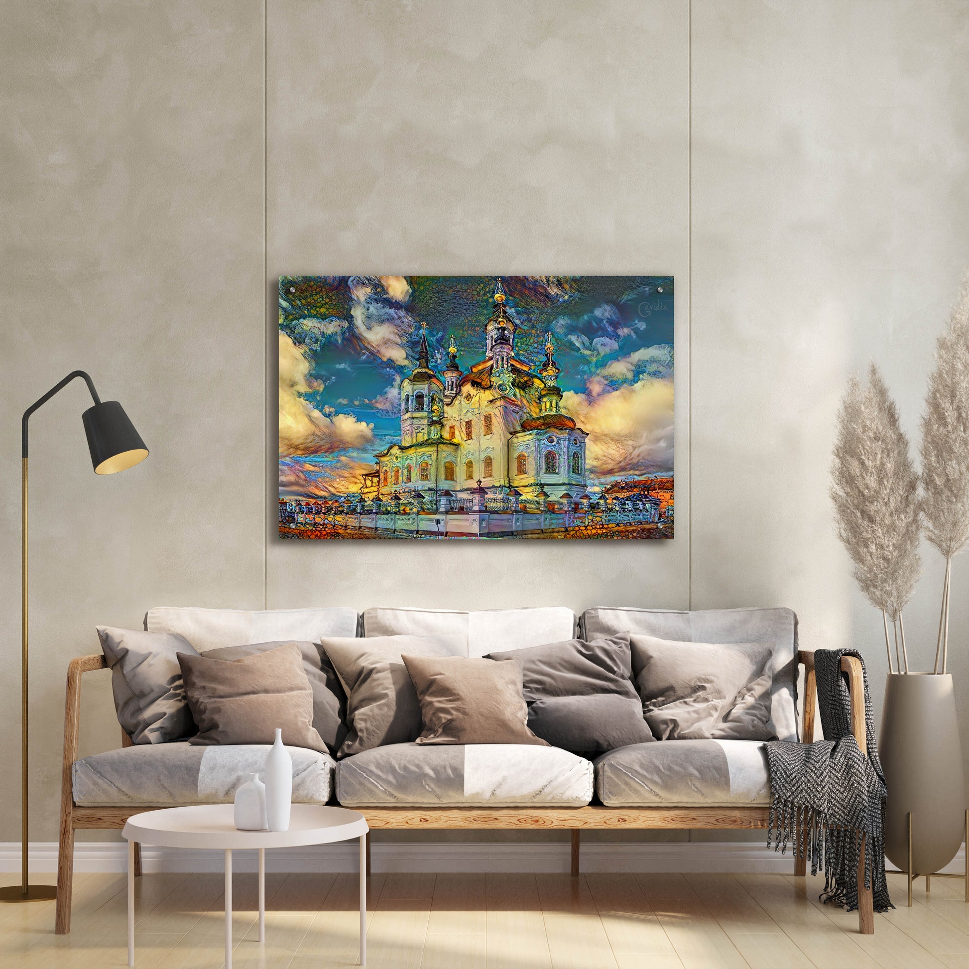 Epic Art 'Tyumen Russia Church of Zechariah and Elizabeth in Tobolsk' by Pedro Gavidia, Acrylic Glass Wall Art,36x24