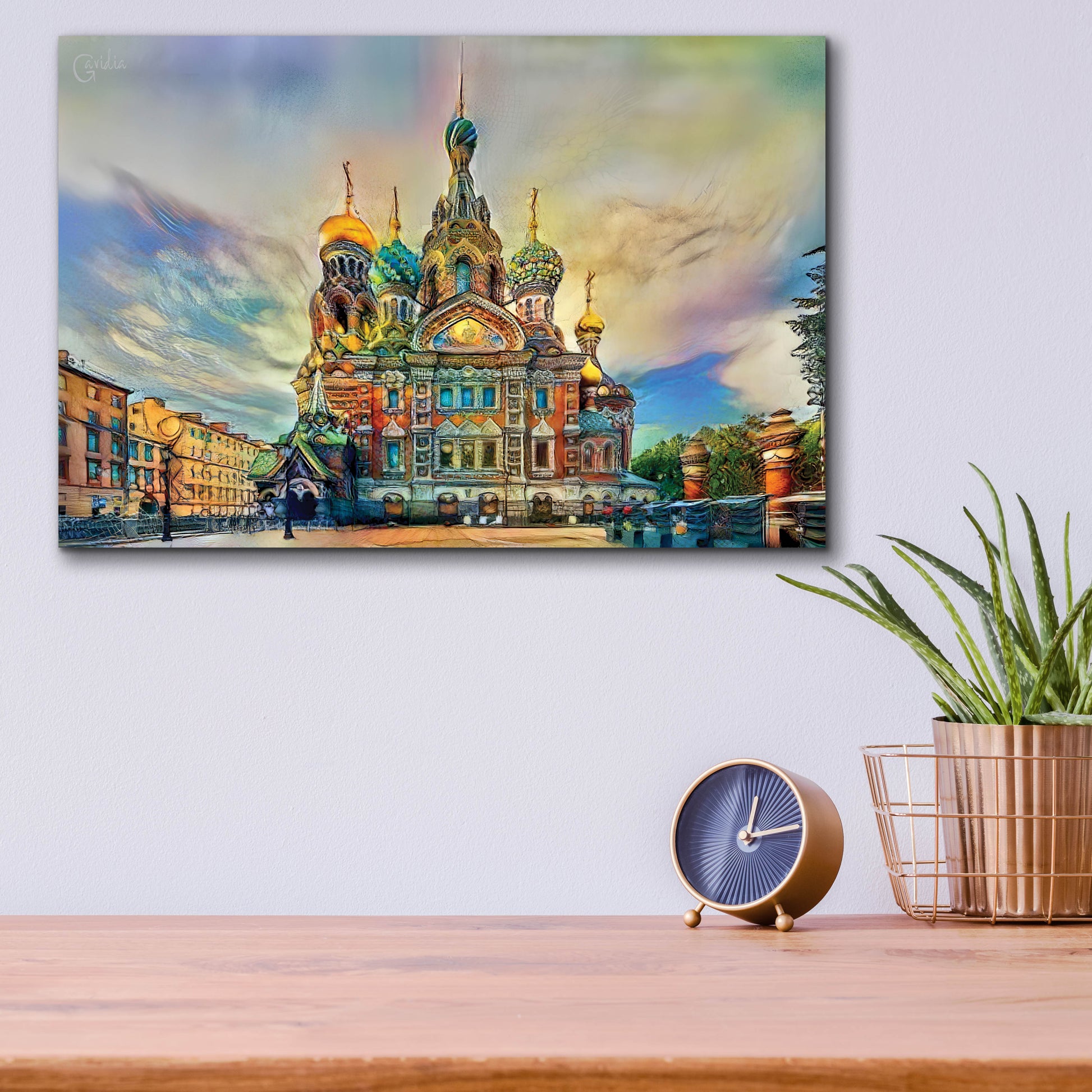 Epic Art 'Saint Petersburg Russia Church of the Savior on Spilled Blood Ver2' by Pedro Gavidia, Acrylic Glass Wall Art,16x12