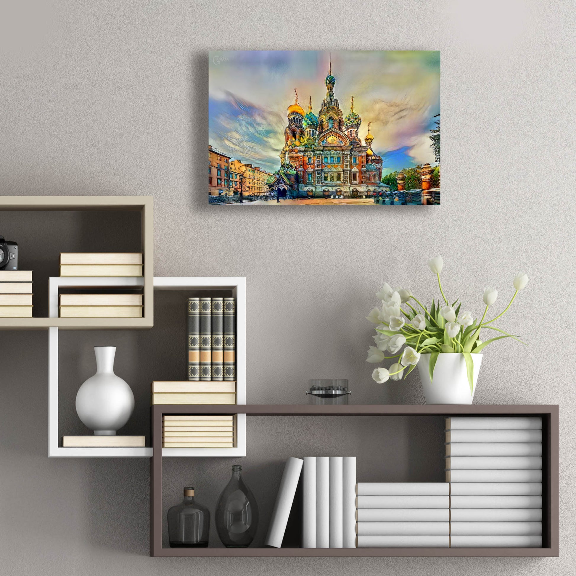 Epic Art 'Saint Petersburg Russia Church of the Savior on Spilled Blood Ver2' by Pedro Gavidia, Acrylic Glass Wall Art,24x16