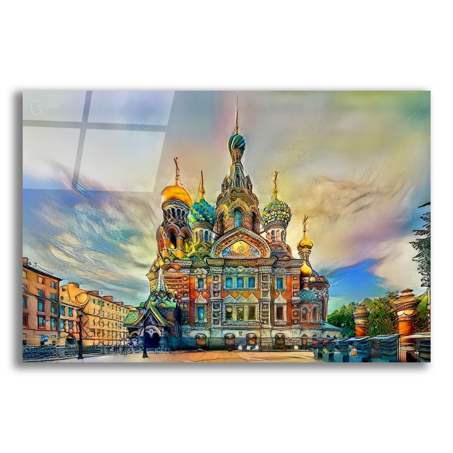 Epic Art 'Saint Petersburg Russia Church of the Savior on Spilled Blood Ver2' by Pedro Gavidia, Acrylic Glass Wall Art,24x16