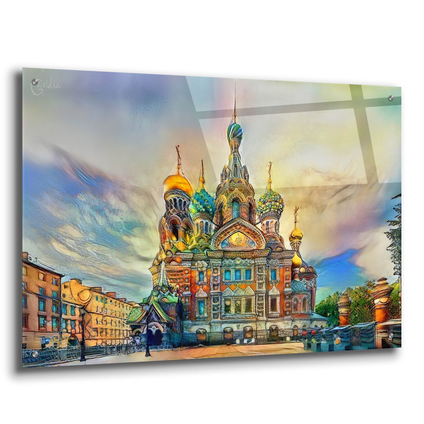 Epic Art 'Saint Petersburg Russia Church of the Savior on Spilled Blood Ver2' by Pedro Gavidia, Acrylic Glass Wall Art,36x24