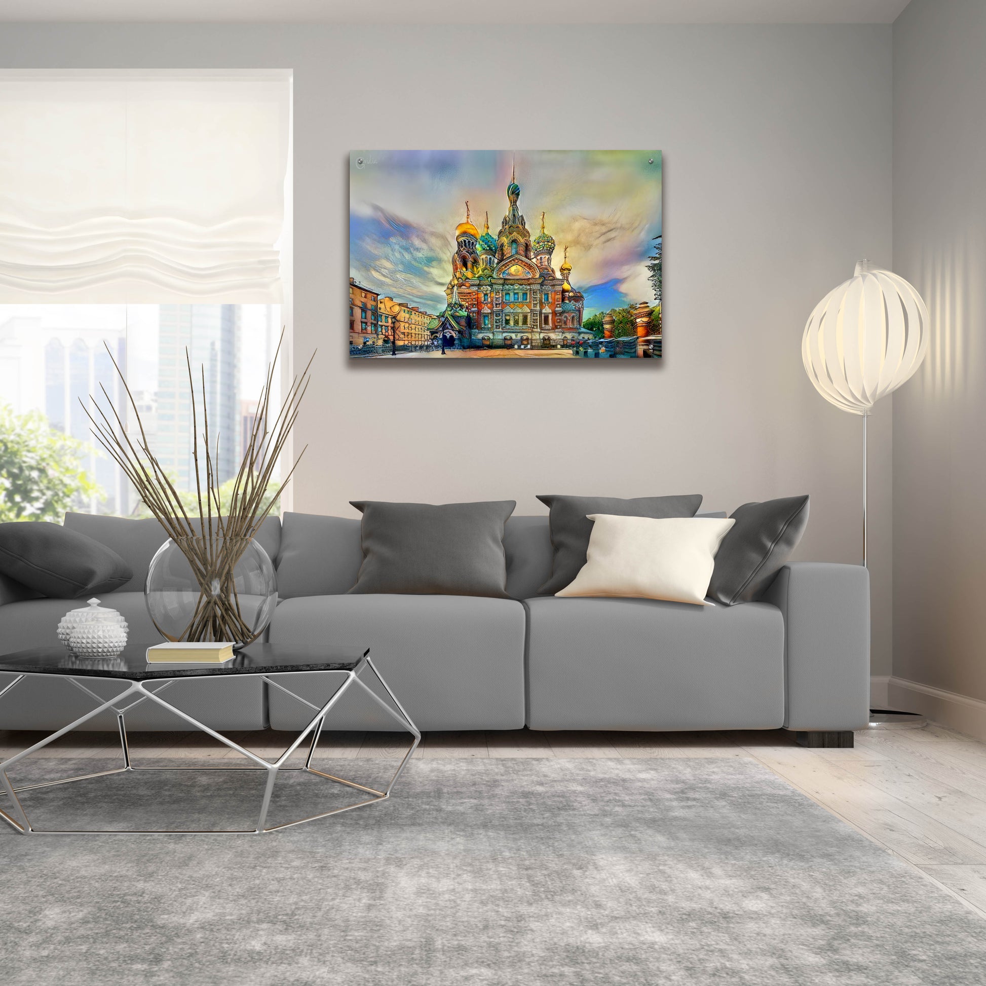 Epic Art 'Saint Petersburg Russia Church of the Savior on Spilled Blood Ver2' by Pedro Gavidia, Acrylic Glass Wall Art,36x24