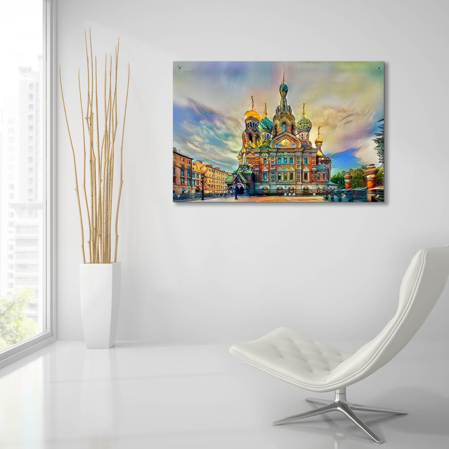 Epic Art 'Saint Petersburg Russia Church of the Savior on Spilled Blood Ver2' by Pedro Gavidia, Acrylic Glass Wall Art,36x24