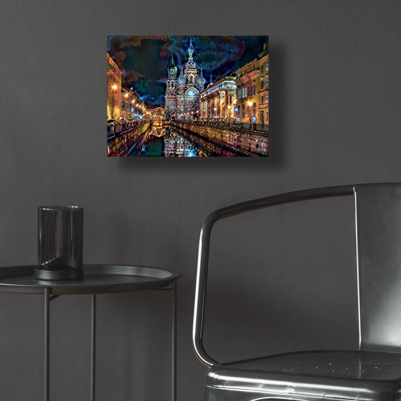 Epic Art 'Saint Petersburg Russia Church of the Savior on Spilled Blood at night' by Pedro Gavidia, Acrylic Glass Wall Art,16x12