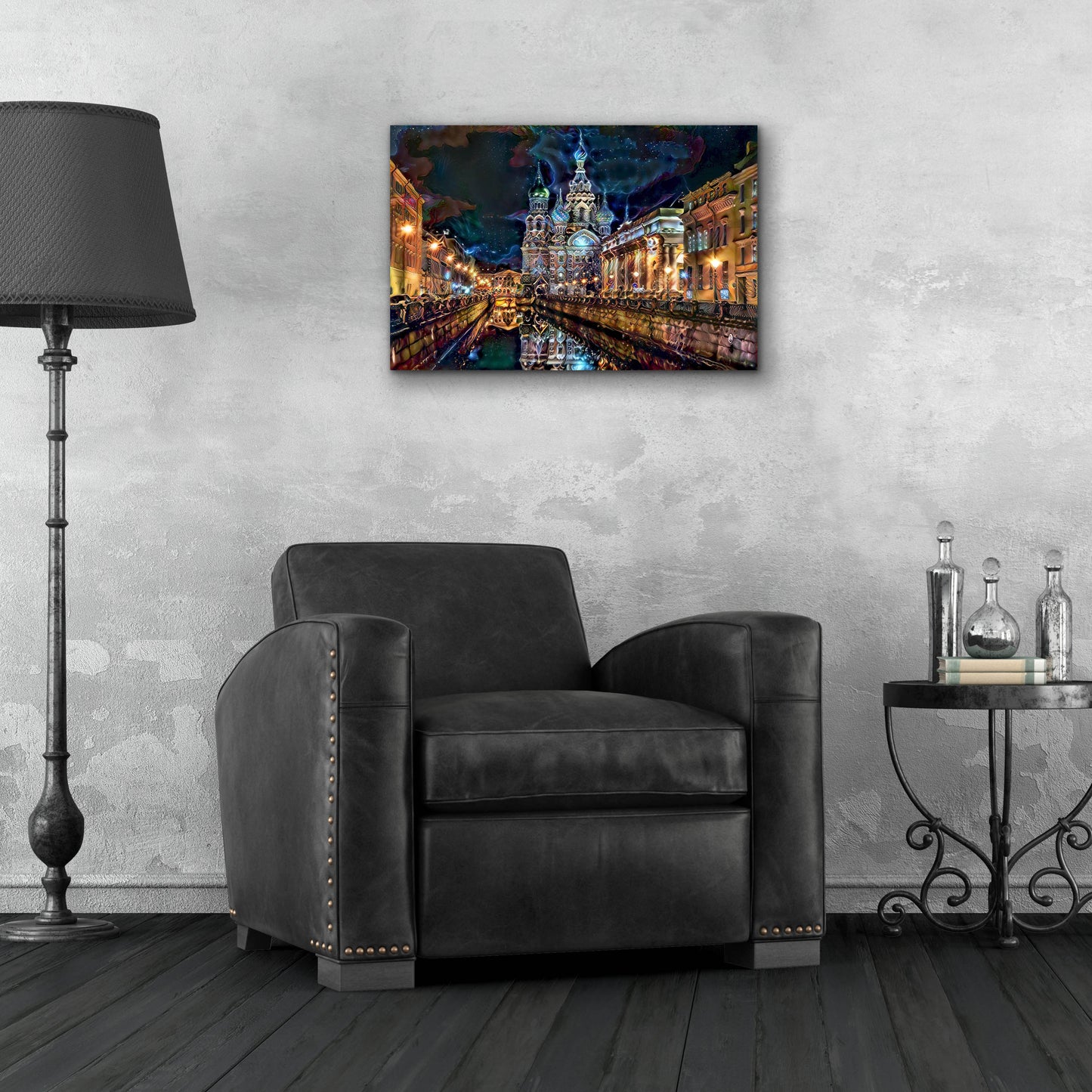 Epic Art 'Saint Petersburg Russia Church of the Savior on Spilled Blood at night' by Pedro Gavidia, Acrylic Glass Wall Art,24x16