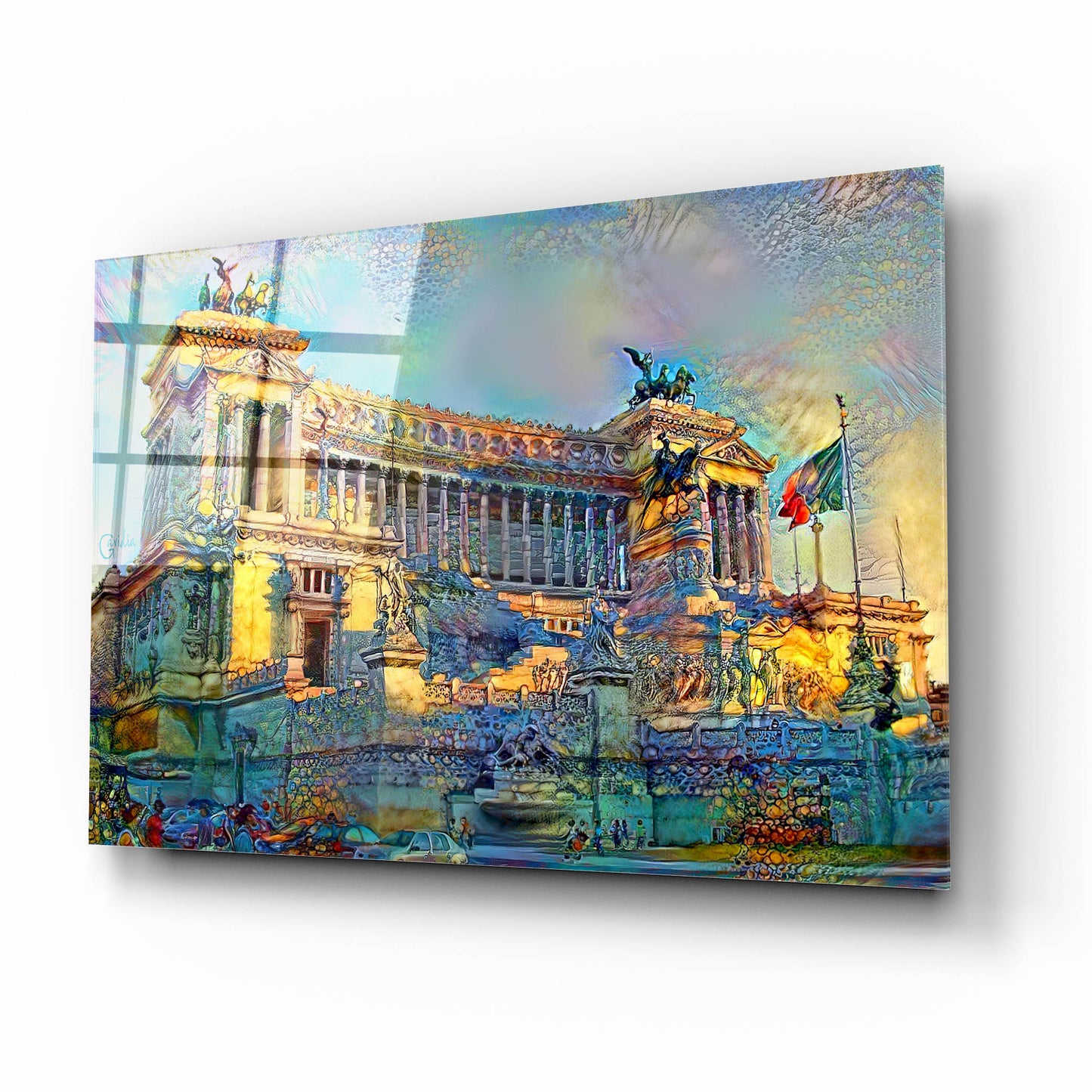 Epic Art 'Rome Italy Victor Emmanuel II National Monument' by Pedro Gavidia, Acrylic Glass Wall Art,16x12