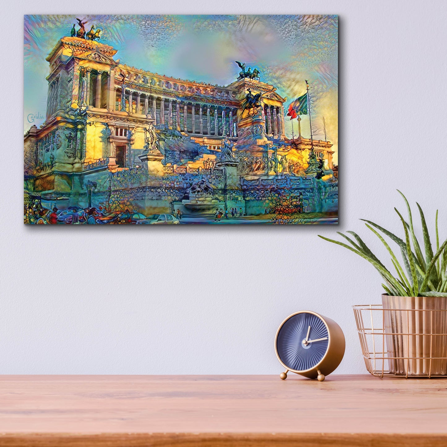 Epic Art 'Rome Italy Victor Emmanuel II National Monument' by Pedro Gavidia, Acrylic Glass Wall Art,16x12