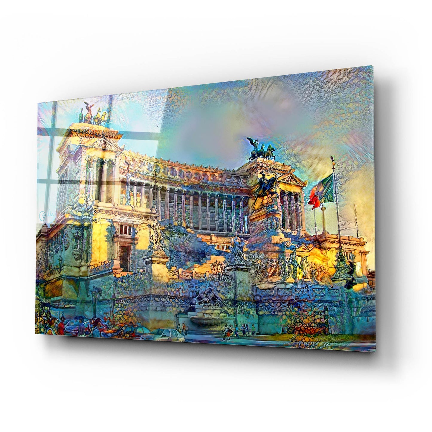Epic Art 'Rome Italy Victor Emmanuel II National Monument' by Pedro Gavidia, Acrylic Glass Wall Art,24x16