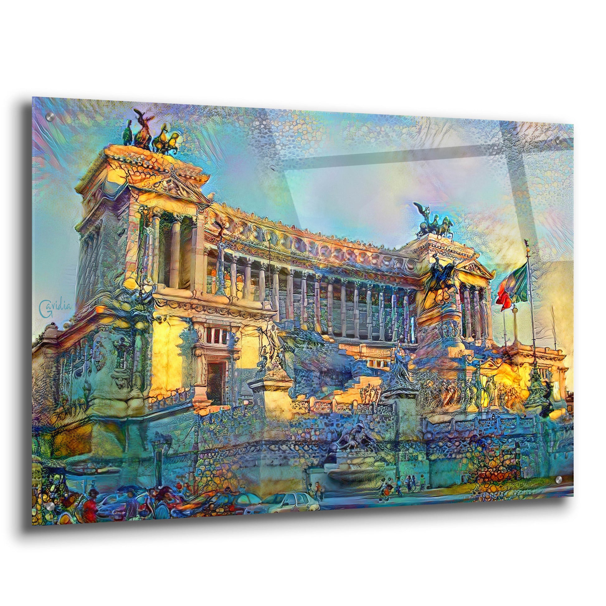 Epic Art 'Rome Italy Victor Emmanuel II National Monument' by Pedro Gavidia, Acrylic Glass Wall Art,36x24
