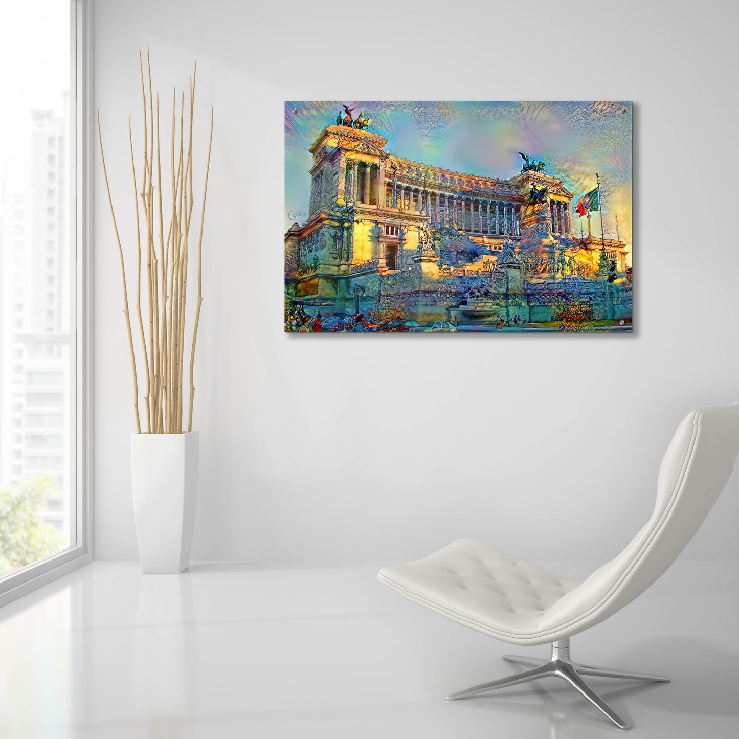 Epic Art 'Rome Italy Victor Emmanuel II National Monument' by Pedro Gavidia, Acrylic Glass Wall Art,36x24