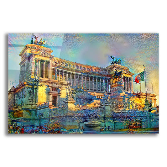 Epic Art 'Rome Italy Victor Emmanuel II National Monument' by Pedro Gavidia, Acrylic Glass Wall Art