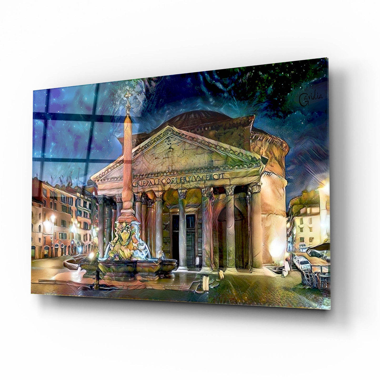 Epic Art 'Rome Italy Pantheon' by Pedro Gavidia, Acrylic Glass Wall Art,16x12