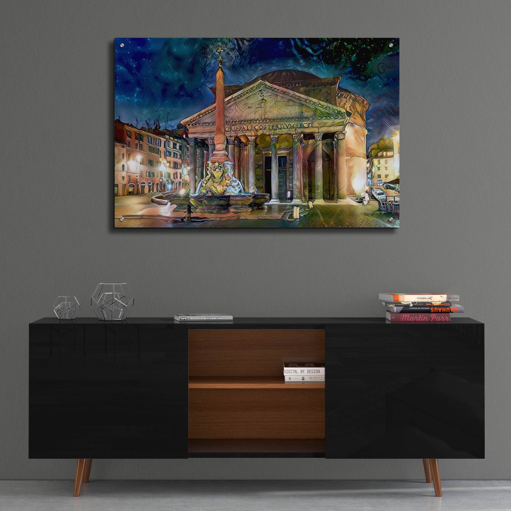 Epic Art 'Rome Italy Pantheon' by Pedro Gavidia, Acrylic Glass Wall Art,36x24