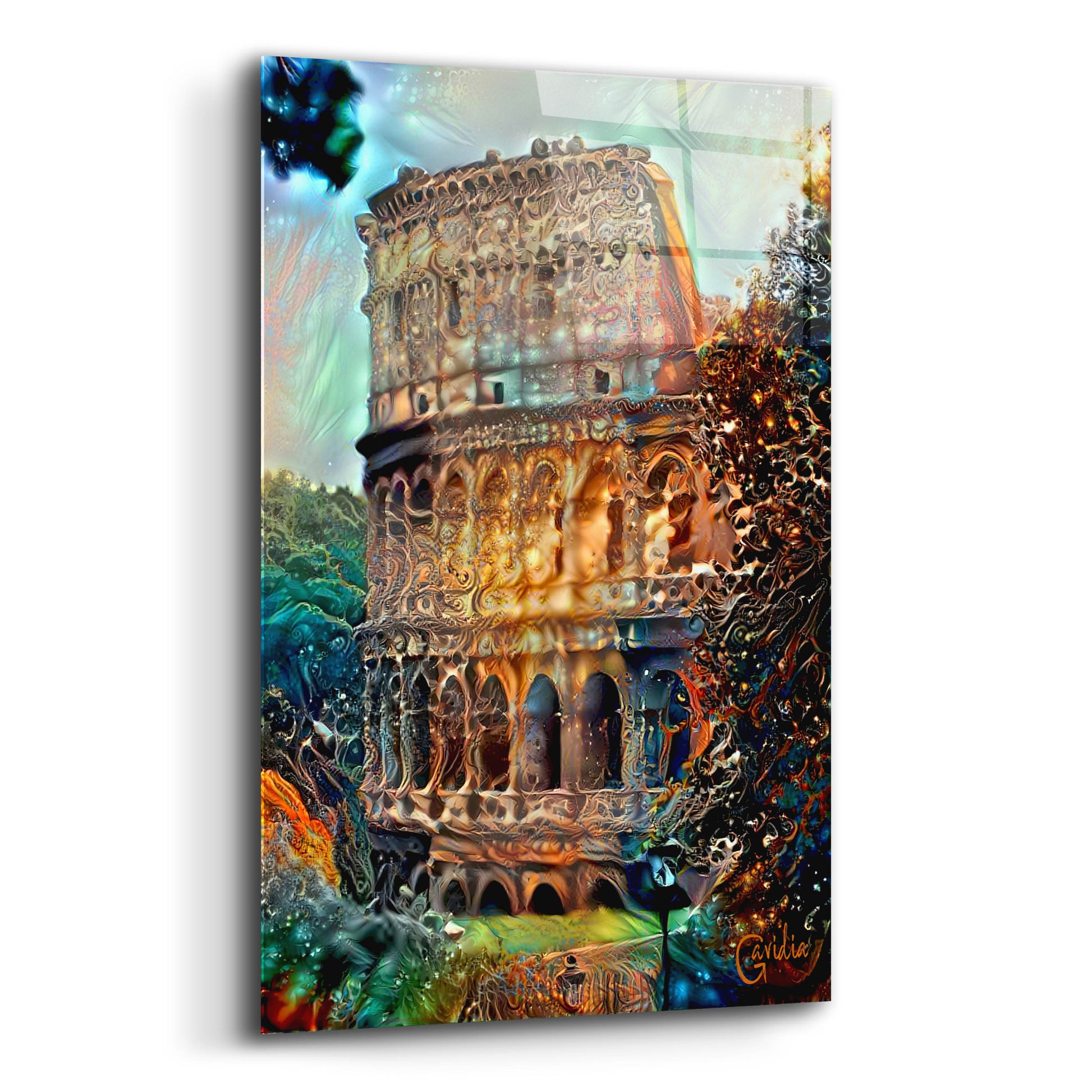 Epic Art 'Rome Italy Colosseum' by Pedro Gavidia, Acrylic Glass Wall Art,16x24
