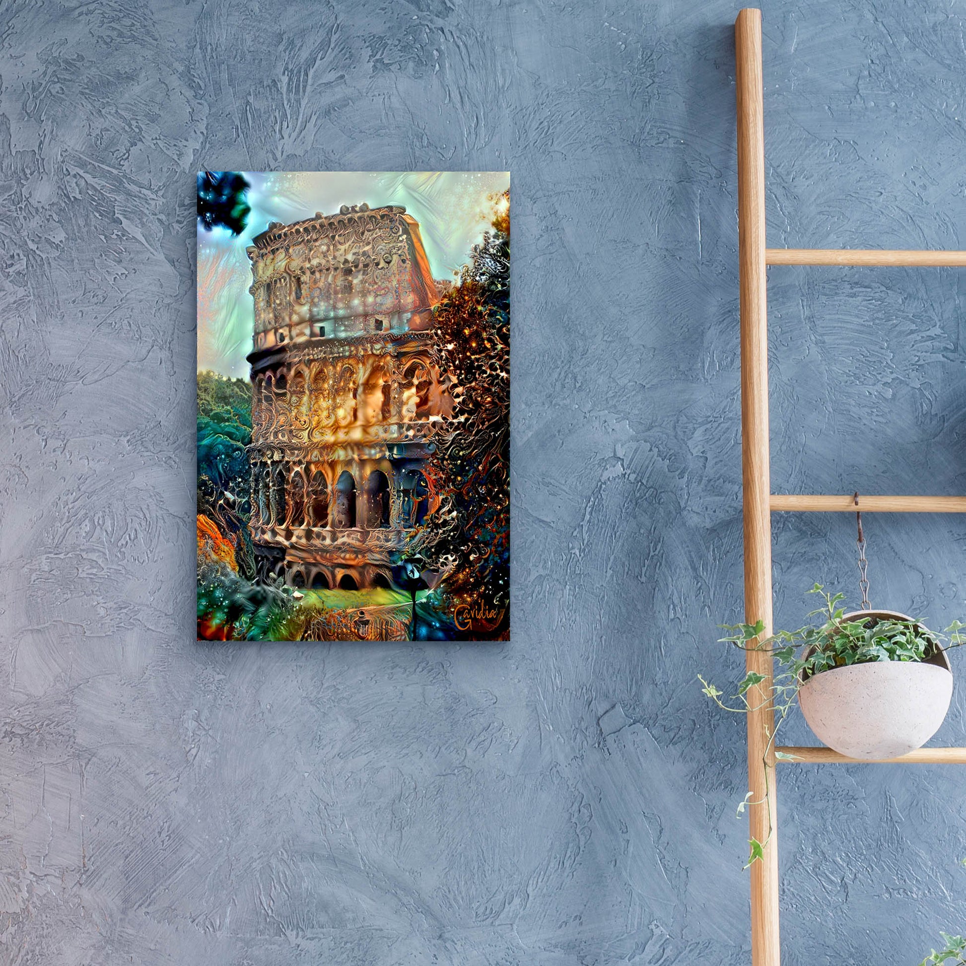 Epic Art 'Rome Italy Colosseum' by Pedro Gavidia, Acrylic Glass Wall Art,16x24