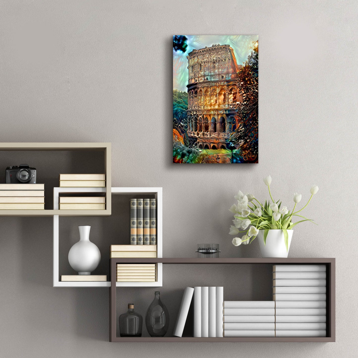 Epic Art 'Rome Italy Colosseum' by Pedro Gavidia, Acrylic Glass Wall Art,16x24