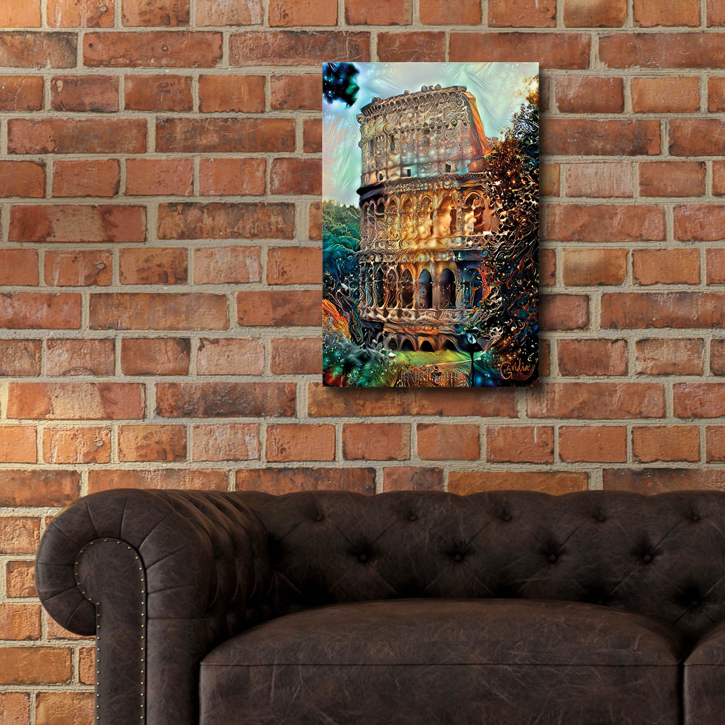 Epic Art 'Rome Italy Colosseum' by Pedro Gavidia, Acrylic Glass Wall Art,16x24