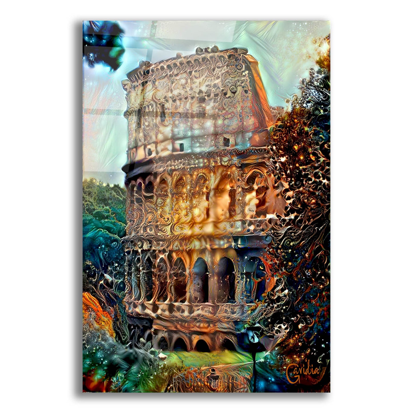 Epic Art 'Rome Italy Colosseum' by Pedro Gavidia, Acrylic Glass Wall Art,16x24