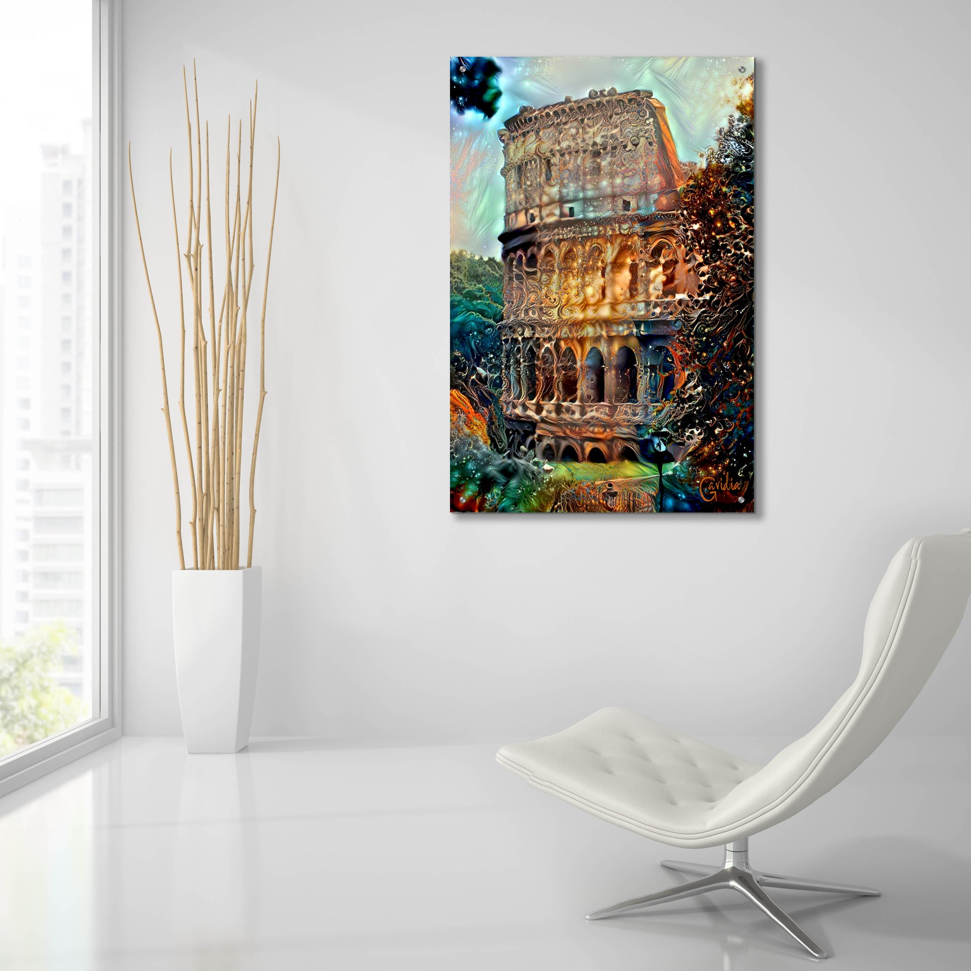 Epic Art 'Rome Italy Colosseum' by Pedro Gavidia, Acrylic Glass Wall Art,24x36