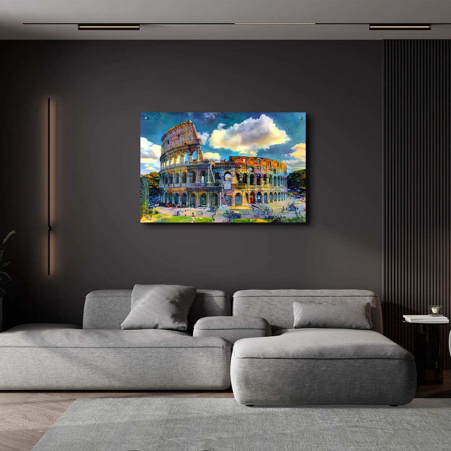 Epic Art 'Rome Italy Colosseum Ver1' by Pedro Gavidia, Acrylic Glass Wall Art,36x24