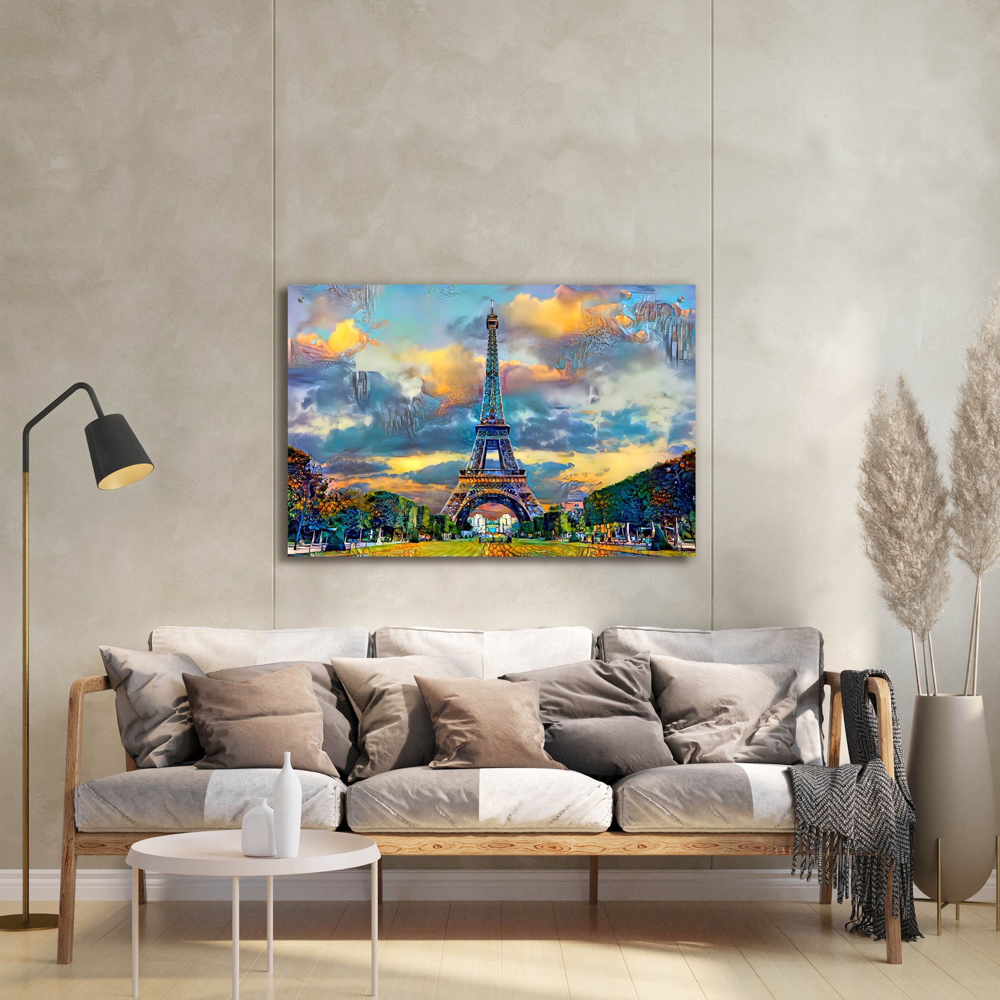 Epic Art 'Paris France Eiffel Tower from Champ de Mars' by Pedro Gavidia, Acrylic Glass Wall Art,36x24