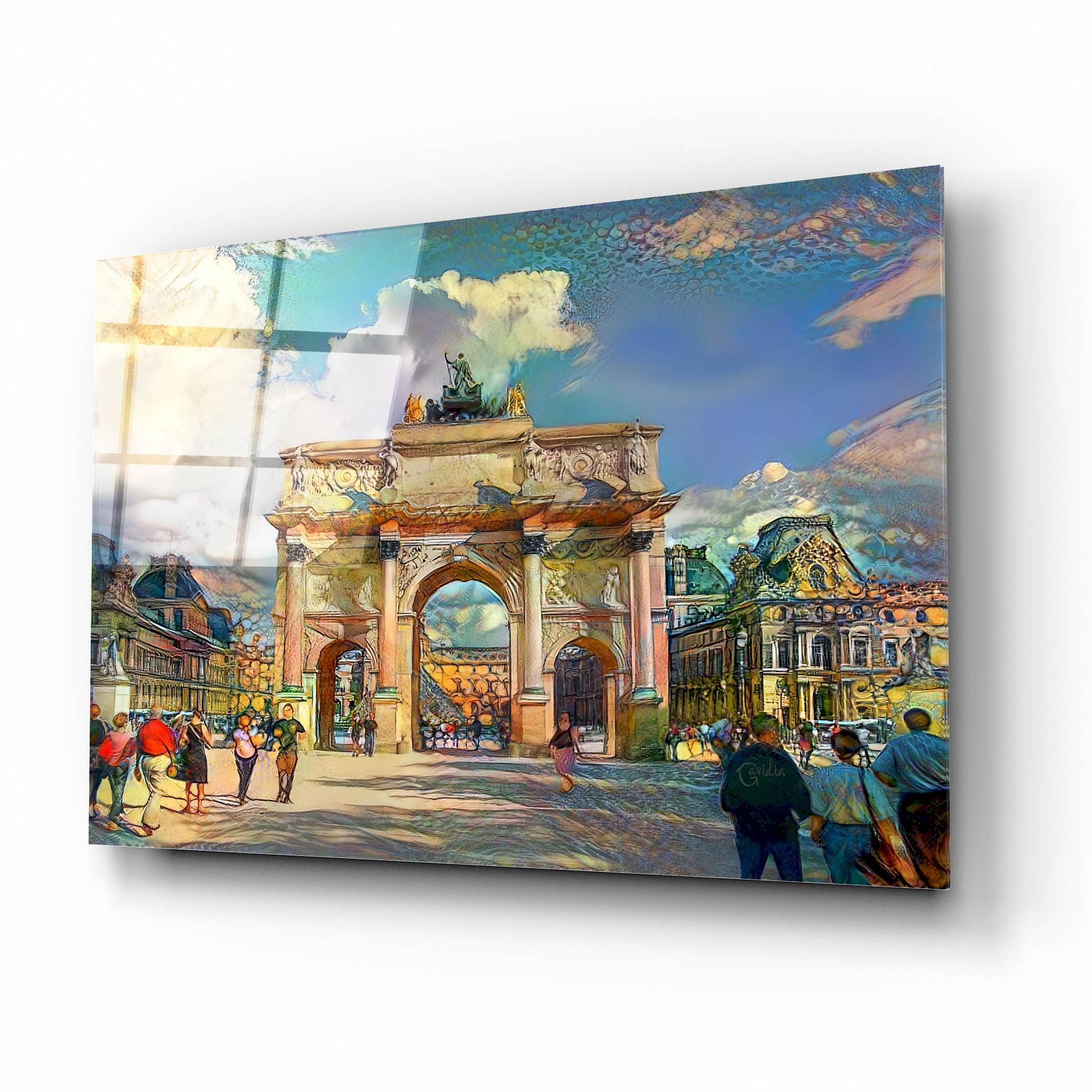 Epic Art 'Paris France Arch of Carrousel' by Pedro Gavidia, Acrylic Glass Wall Art,16x12