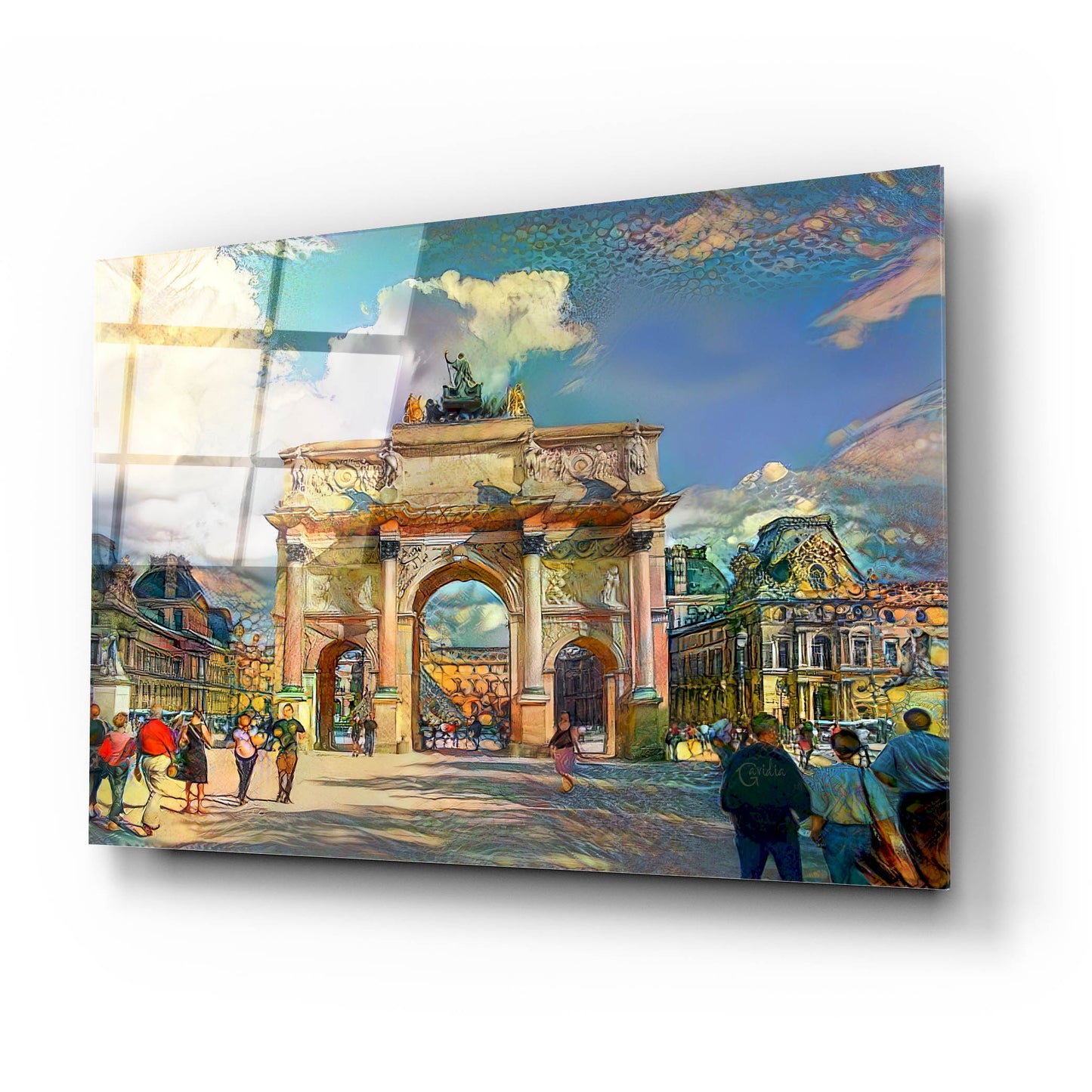 Epic Art 'Paris France Arch of Carrousel' by Pedro Gavidia, Acrylic Glass Wall Art,24x16