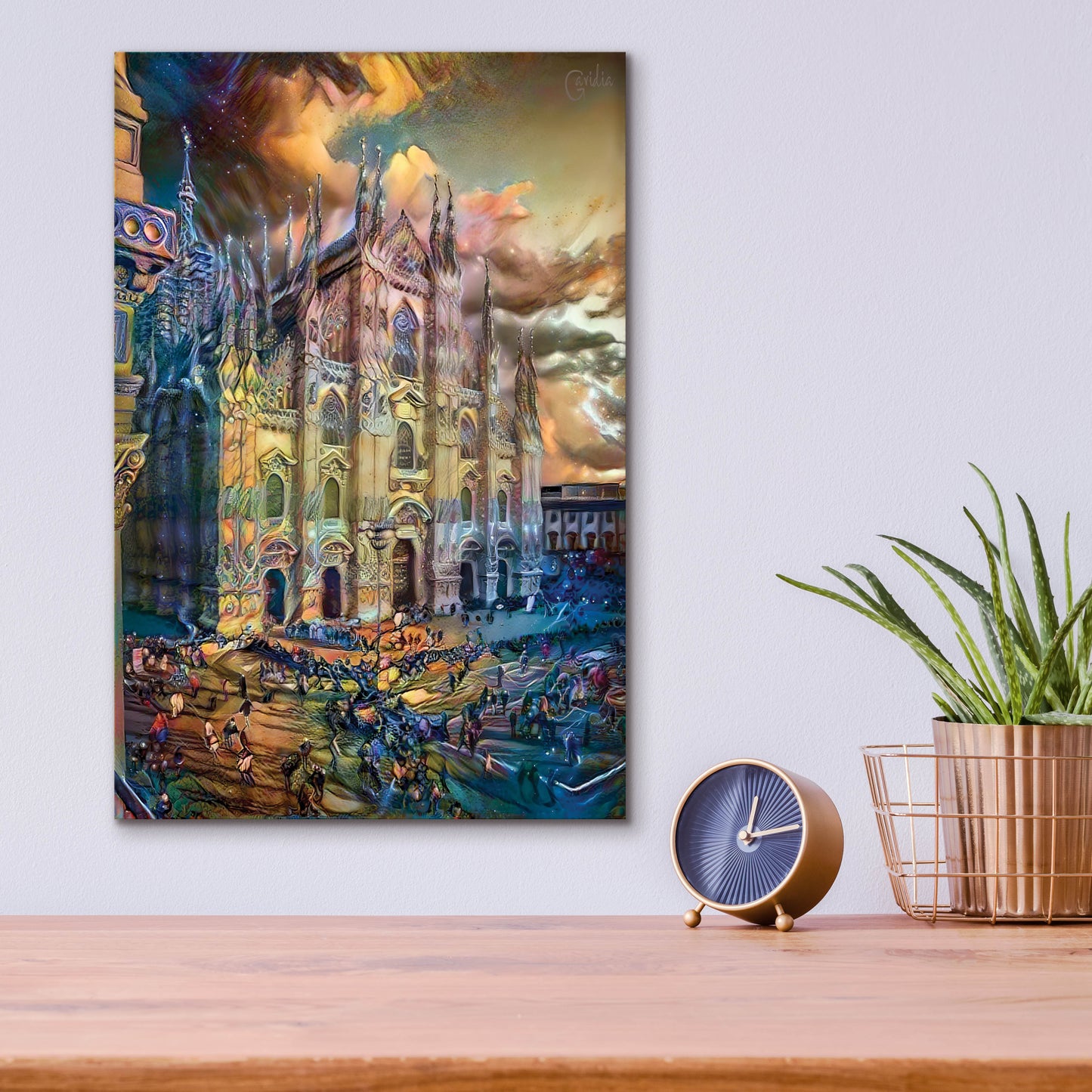 Epic Art 'Milan Italy Domm Cathedral' by Pedro Gavidia, Acrylic Glass Wall Art,12x16