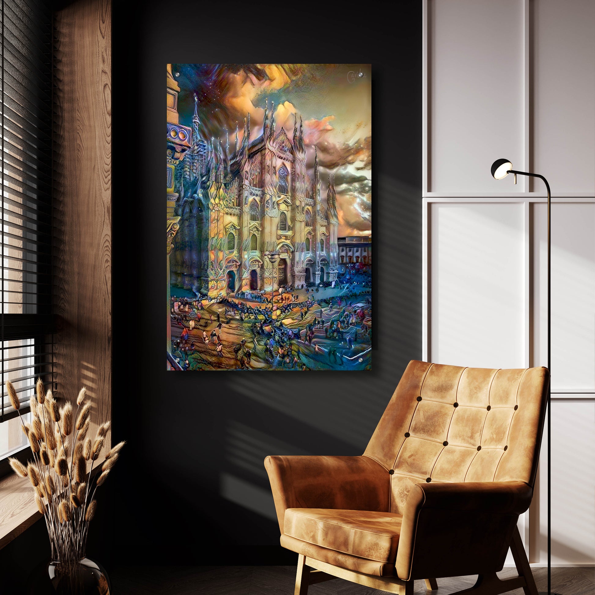 Epic Art 'Milan Italy Domm Cathedral' by Pedro Gavidia, Acrylic Glass Wall Art,24x36