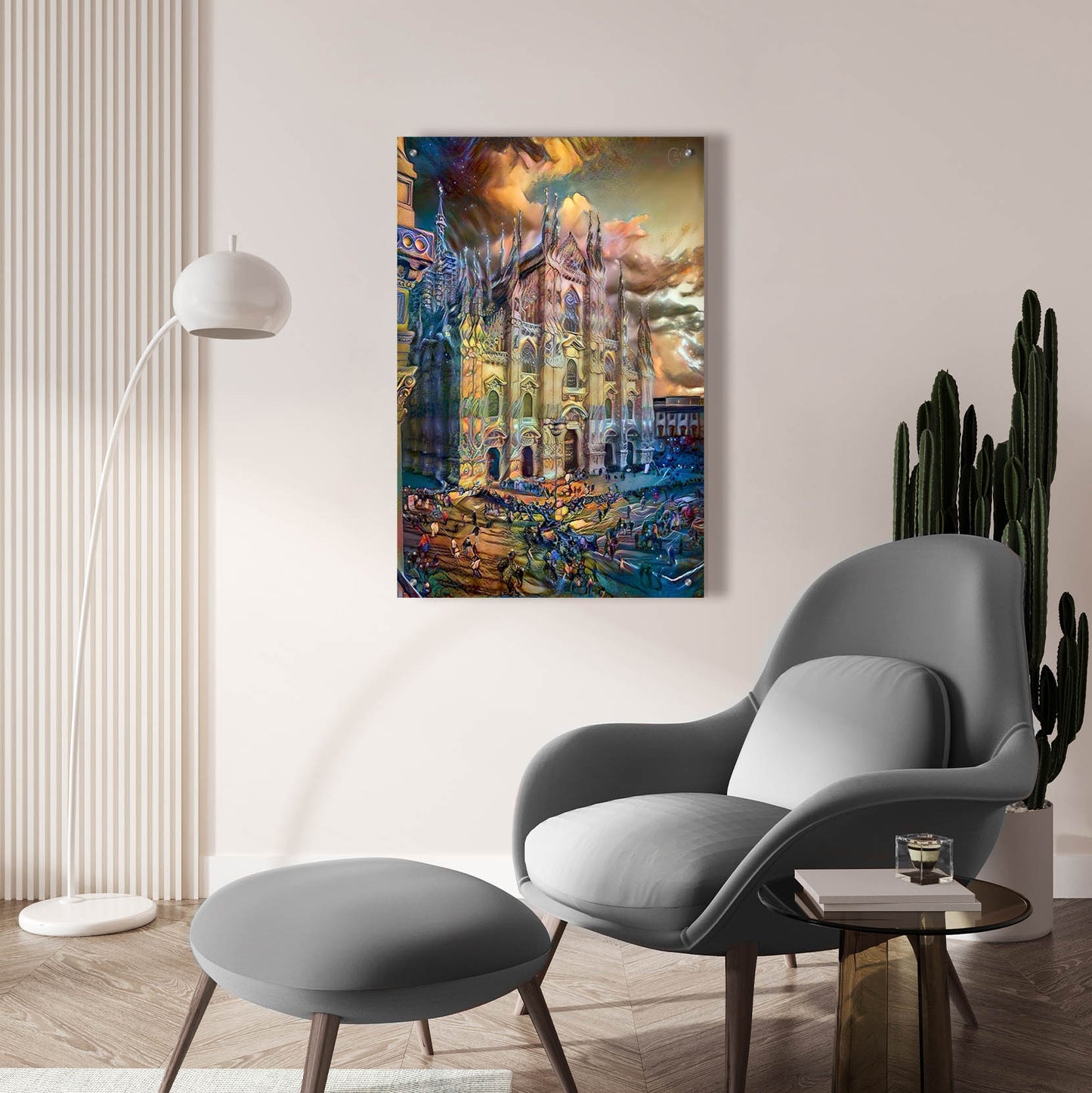 Epic Art 'Milan Italy Domm Cathedral' by Pedro Gavidia, Acrylic Glass Wall Art,24x36