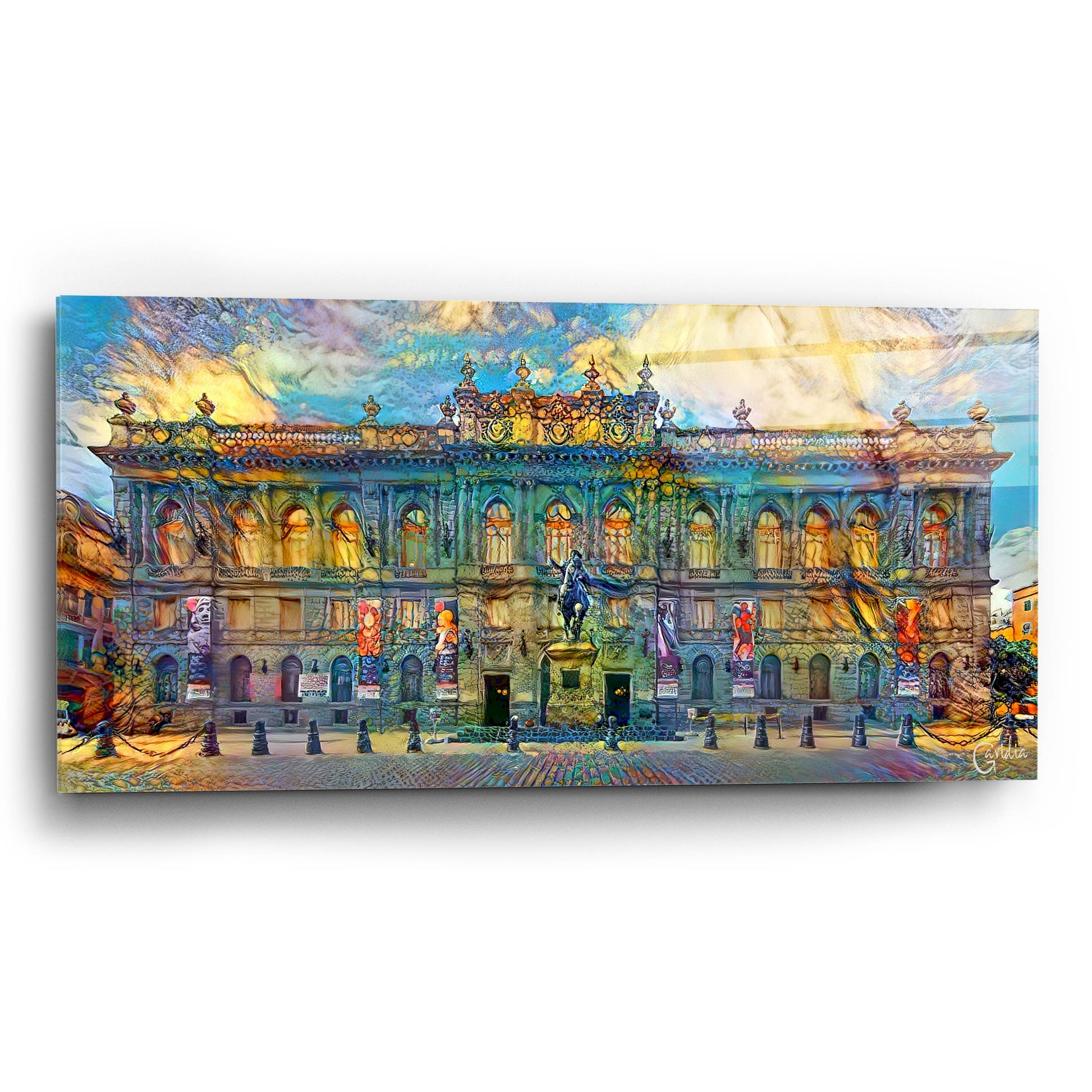 Epic Art 'Mexico City National Museum of Art' by Pedro Gavidia, Acrylic Glass Wall Art,24x12