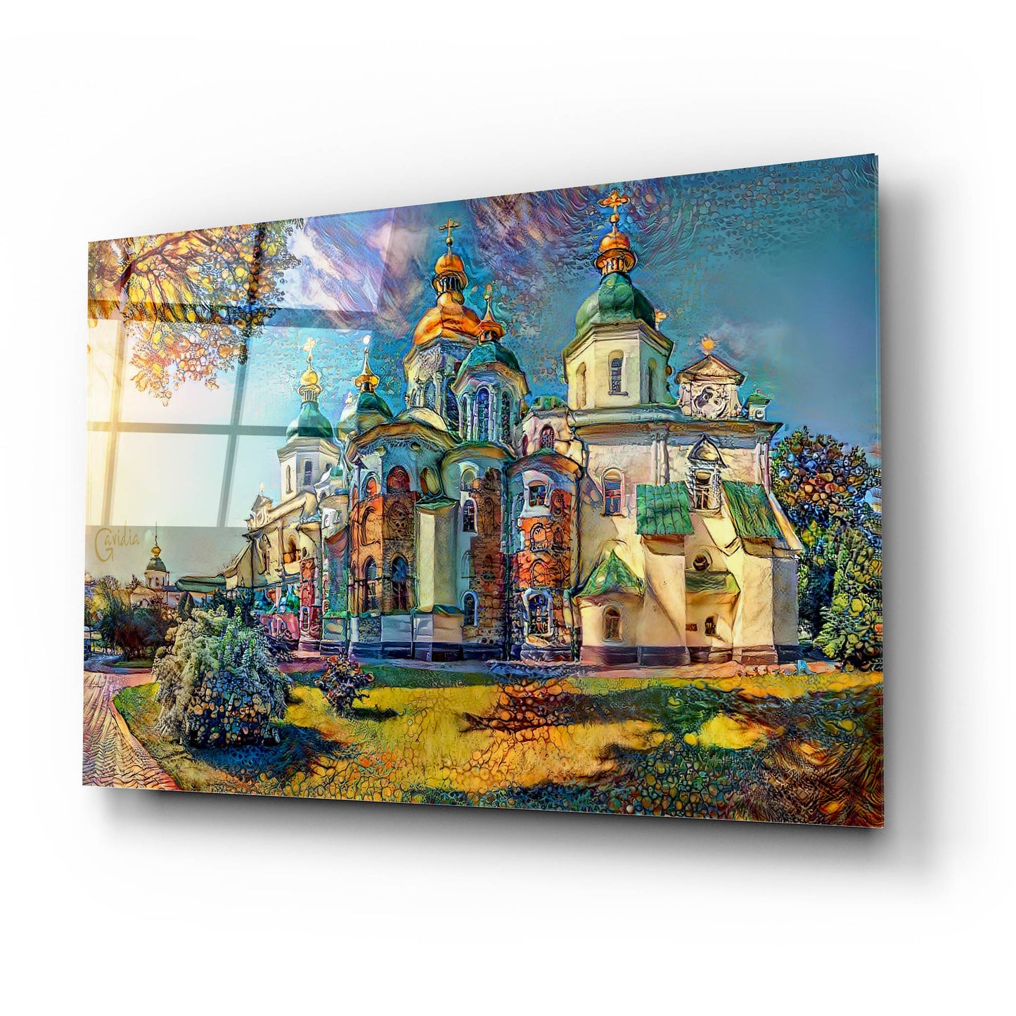 Epic Art 'Kyiv Ukraine Saint Sophia Cathedral' by Pedro Gavidia, Acrylic Glass Wall Art,24x16