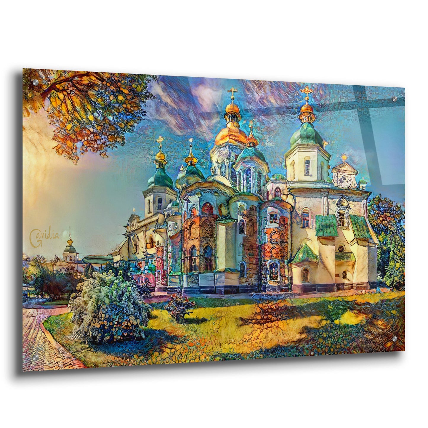 Epic Art 'Kyiv Ukraine Saint Sophia Cathedral' by Pedro Gavidia, Acrylic Glass Wall Art,36x24