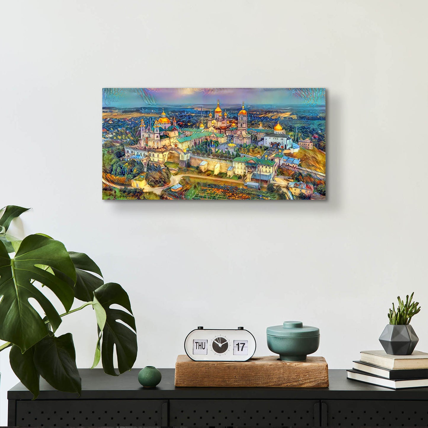 Epic Art 'Kyiv Ukraine Kyiv Pechersk Lavra Monastery of the Caves' by Pedro Gavidia, Acrylic Glass Wall Art,24x12