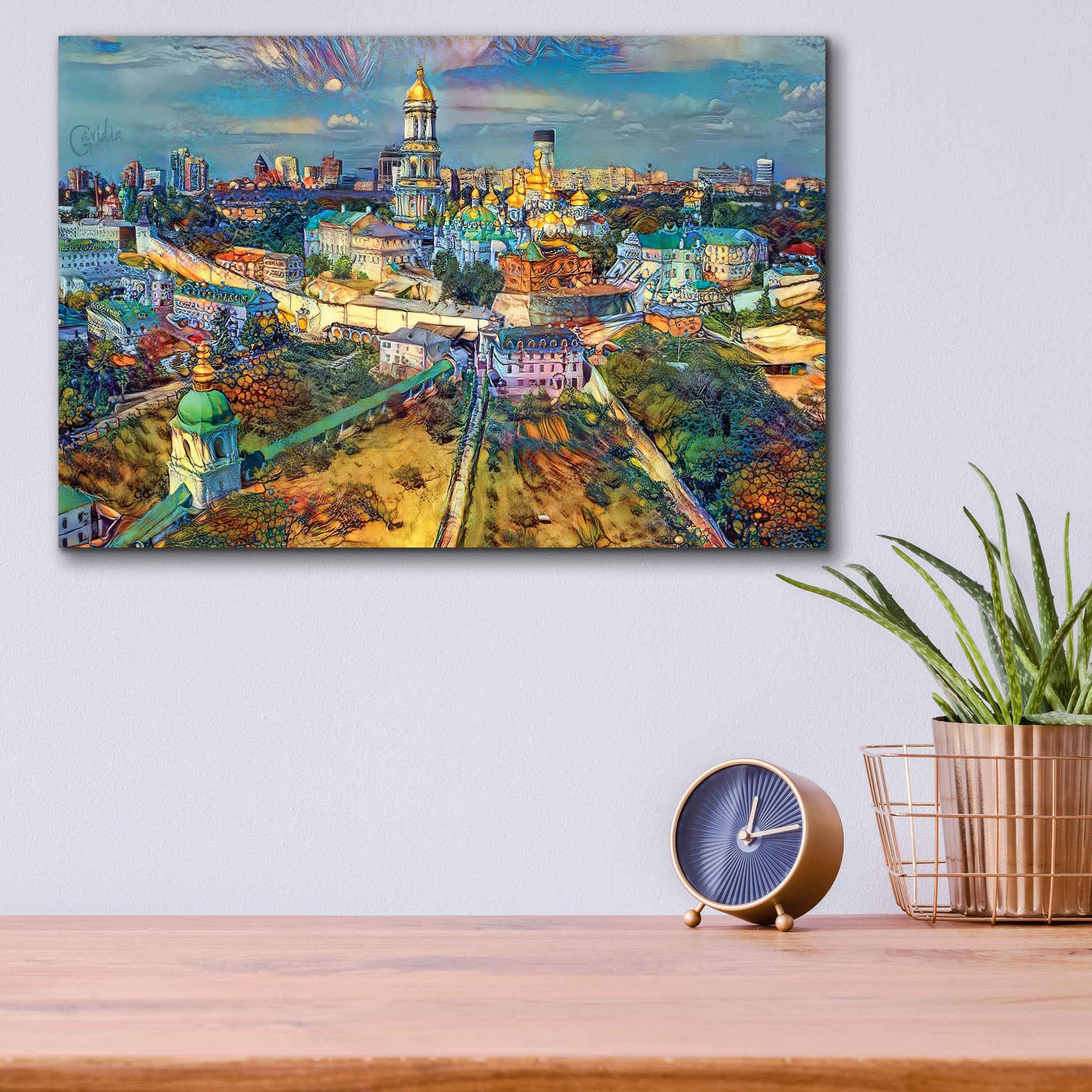 Epic Art 'Kyiv Ukraine City' by Pedro Gavidia, Acrylic Glass Wall Art,16x12