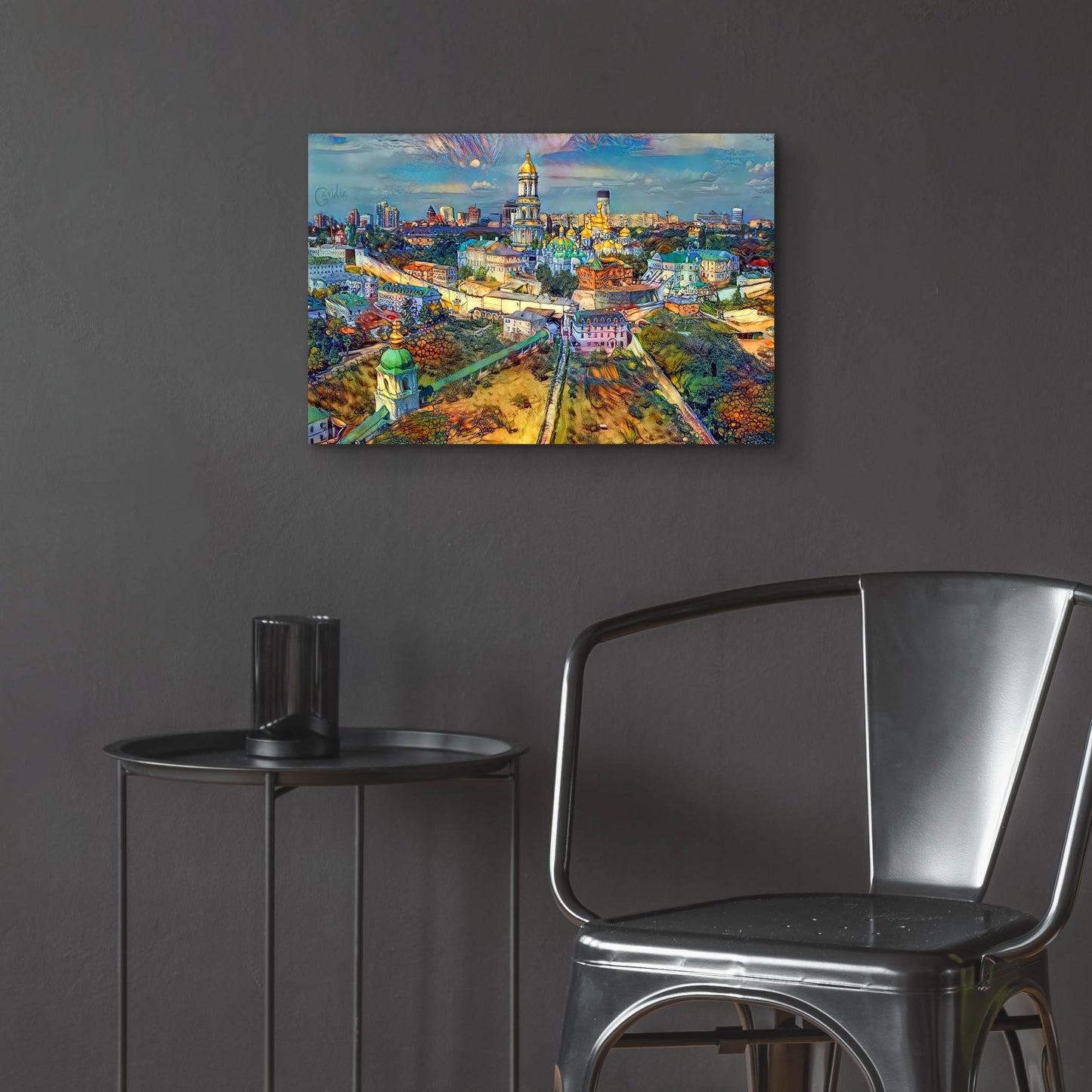 Epic Art 'Kyiv Ukraine City' by Pedro Gavidia, Acrylic Glass Wall Art,24x16