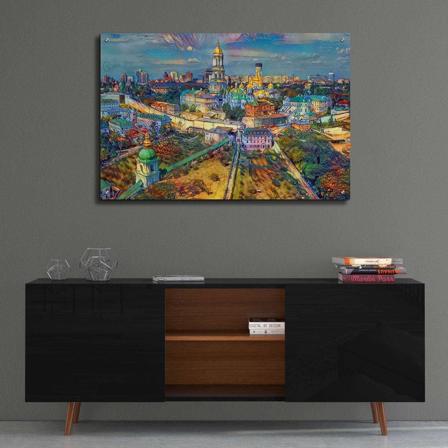 Epic Art 'Kyiv Ukraine City' by Pedro Gavidia, Acrylic Glass Wall Art,36x24