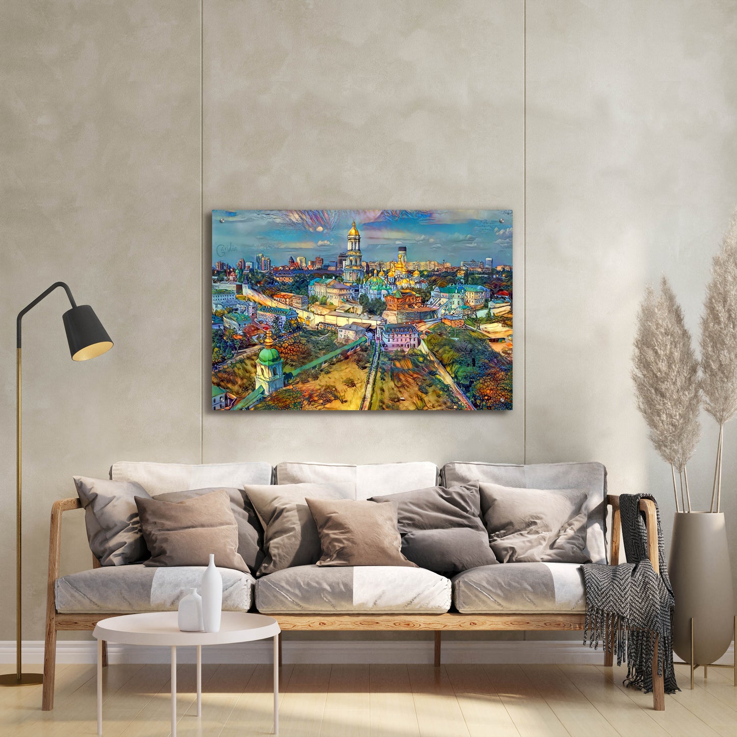 Epic Art 'Kyiv Ukraine City' by Pedro Gavidia, Acrylic Glass Wall Art,36x24