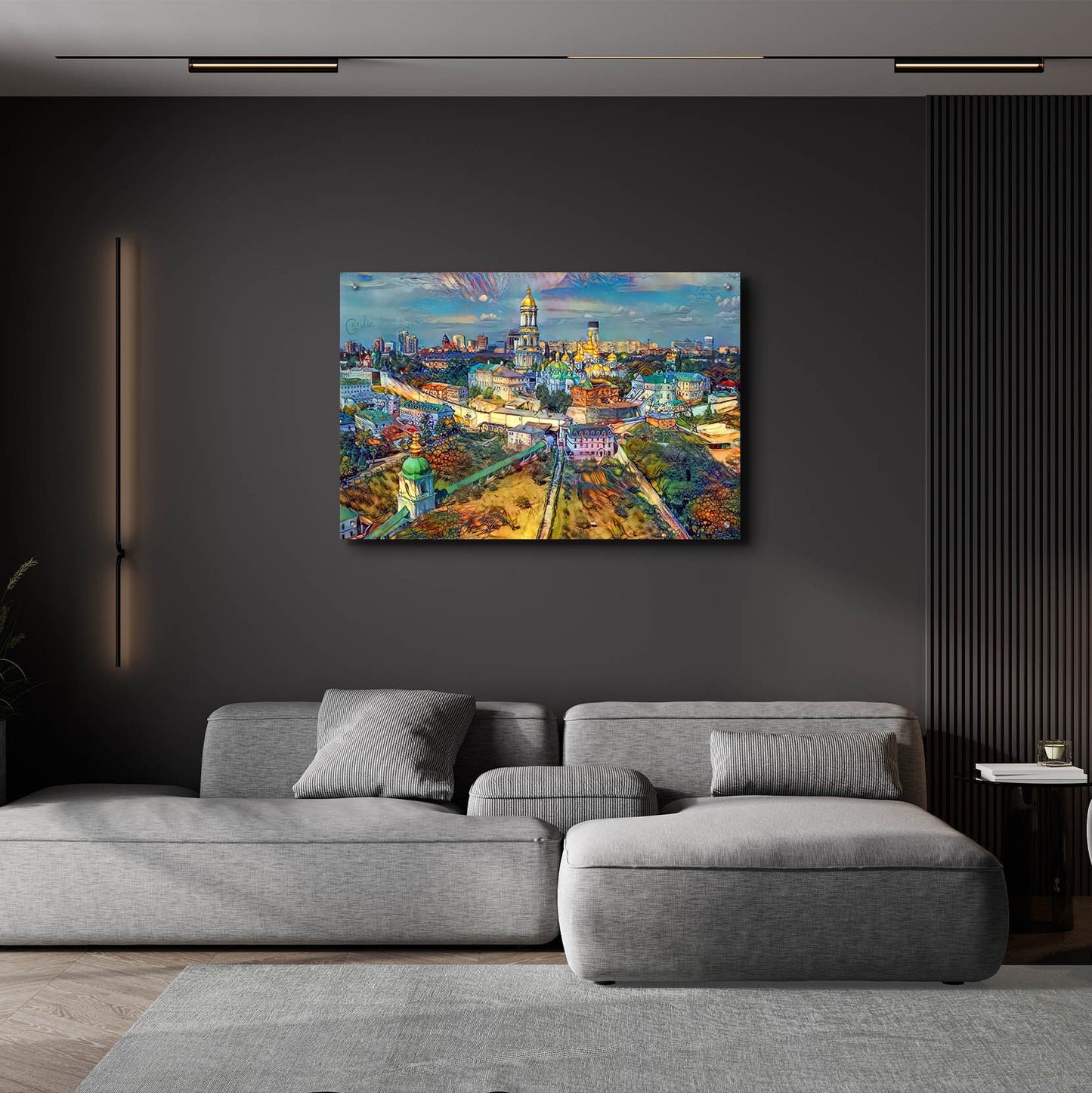 Epic Art 'Kyiv Ukraine City' by Pedro Gavidia, Acrylic Glass Wall Art,36x24