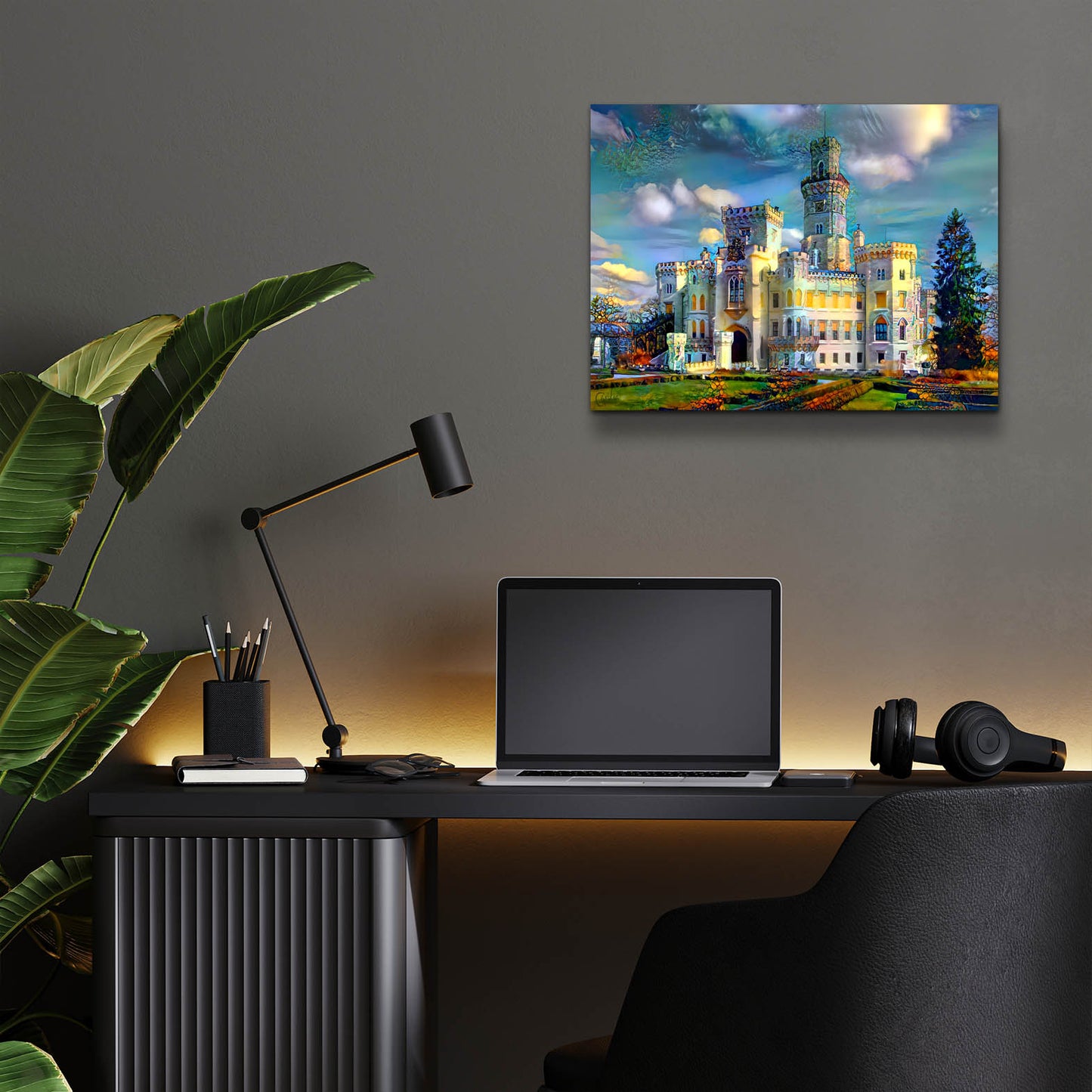 Epic Art 'Hluboka nad Vltavou Czech Republic Hluboka Castle' by Pedro Gavidia, Acrylic Glass Wall Art,16x12