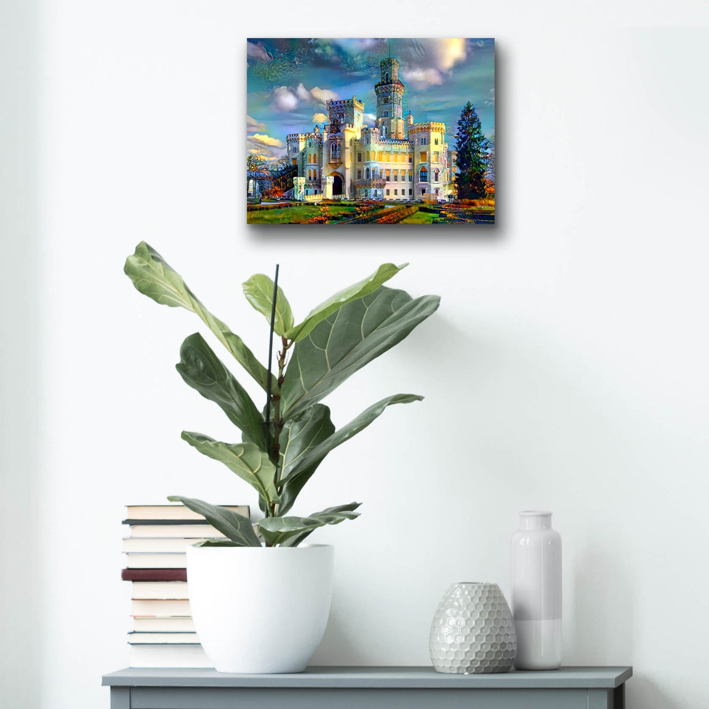 Epic Art 'Hluboka nad Vltavou Czech Republic Hluboka Castle' by Pedro Gavidia, Acrylic Glass Wall Art,16x12