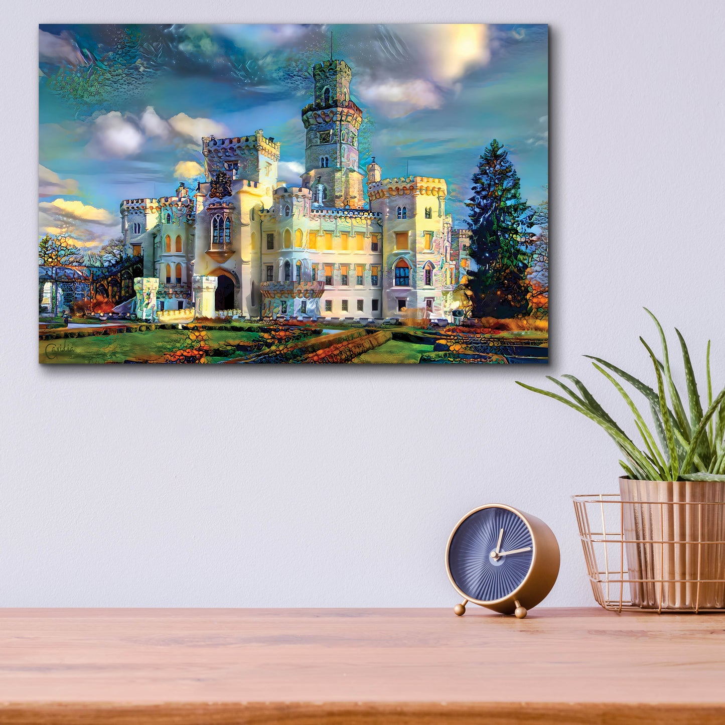 Epic Art 'Hluboka nad Vltavou Czech Republic Hluboka Castle' by Pedro Gavidia, Acrylic Glass Wall Art,16x12