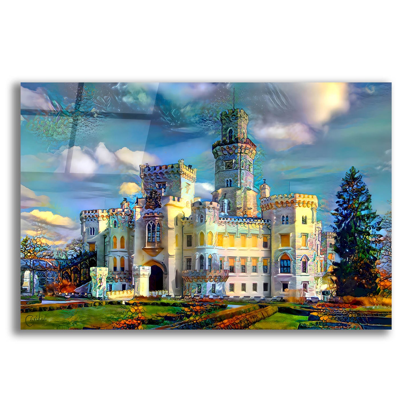 Epic Art 'Hluboka nad Vltavou Czech Republic Hluboka Castle' by Pedro Gavidia, Acrylic Glass Wall Art,16x12