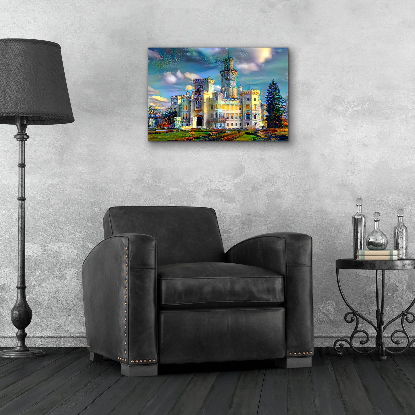 Epic Art 'Hluboka nad Vltavou Czech Republic Hluboka Castle' by Pedro Gavidia, Acrylic Glass Wall Art,24x16