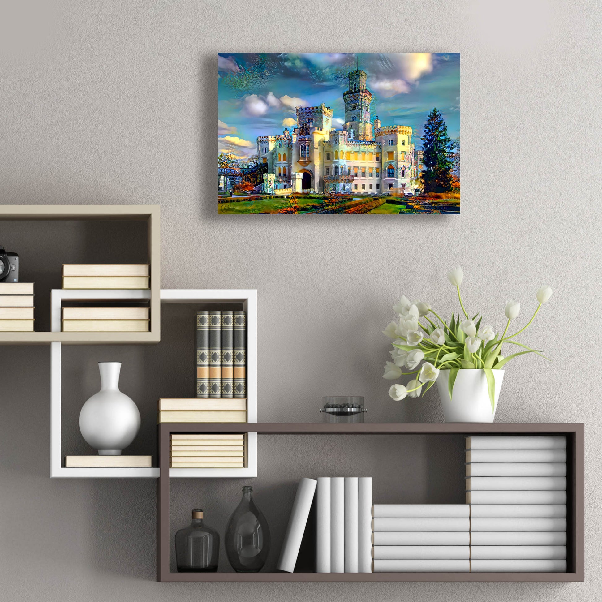 Epic Art 'Hluboka nad Vltavou Czech Republic Hluboka Castle' by Pedro Gavidia, Acrylic Glass Wall Art,24x16