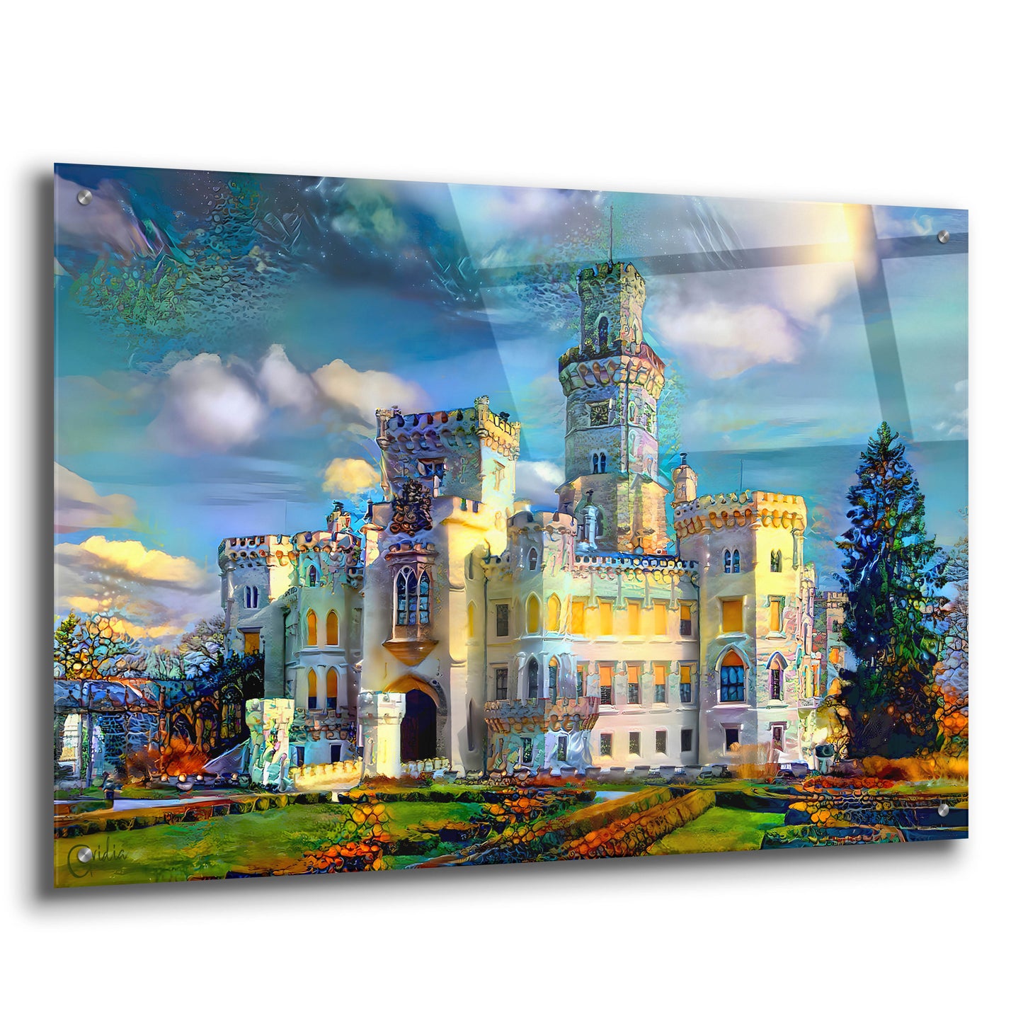 Epic Art 'Hluboka nad Vltavou Czech Republic Hluboka Castle' by Pedro Gavidia, Acrylic Glass Wall Art,36x24