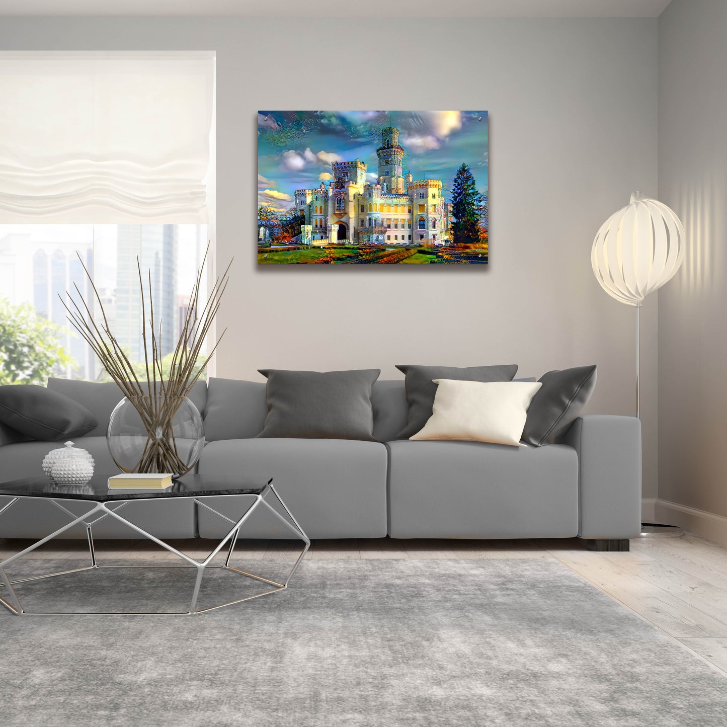 Epic Art 'Hluboka nad Vltavou Czech Republic Hluboka Castle' by Pedro Gavidia, Acrylic Glass Wall Art,36x24