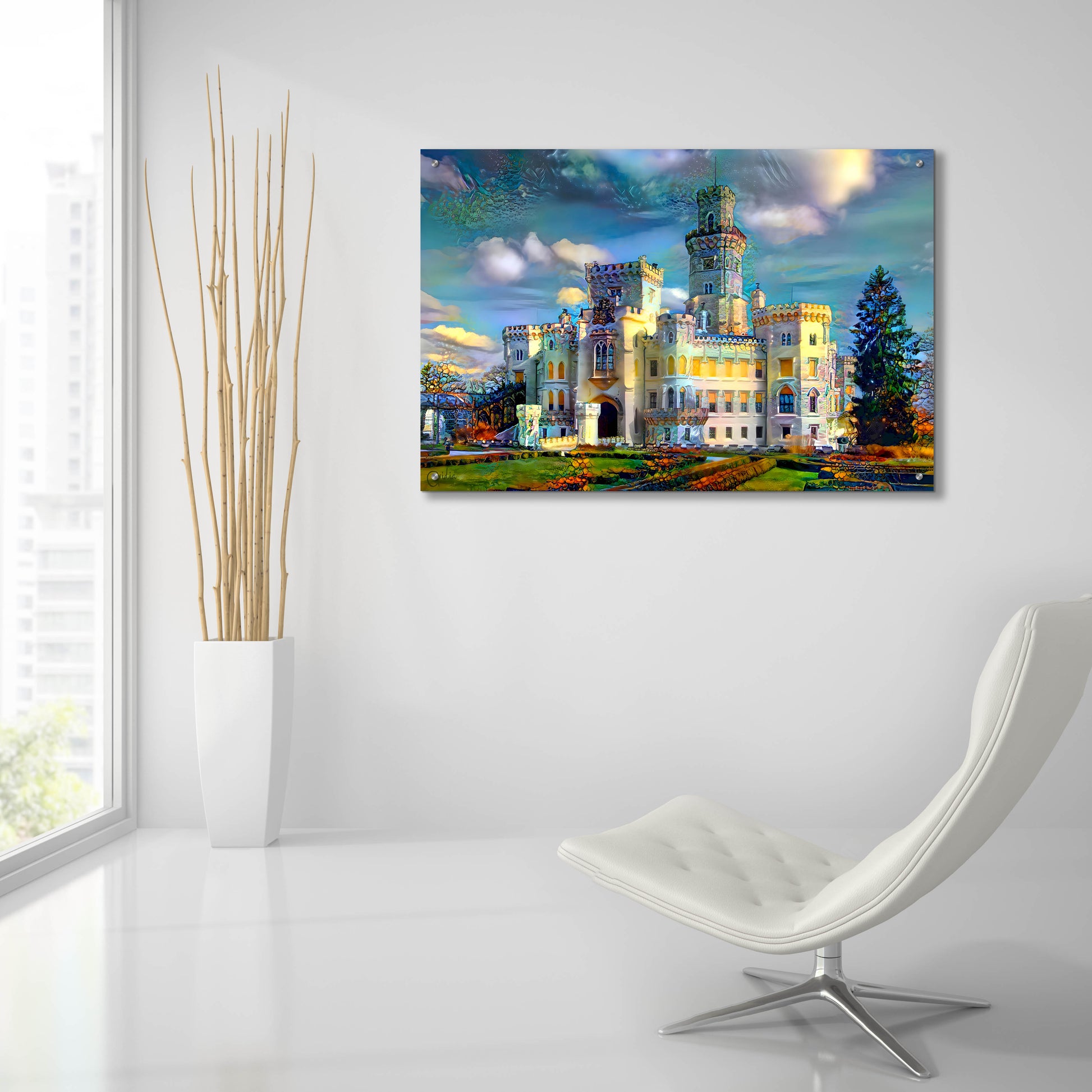 Epic Art 'Hluboka nad Vltavou Czech Republic Hluboka Castle' by Pedro Gavidia, Acrylic Glass Wall Art,36x24