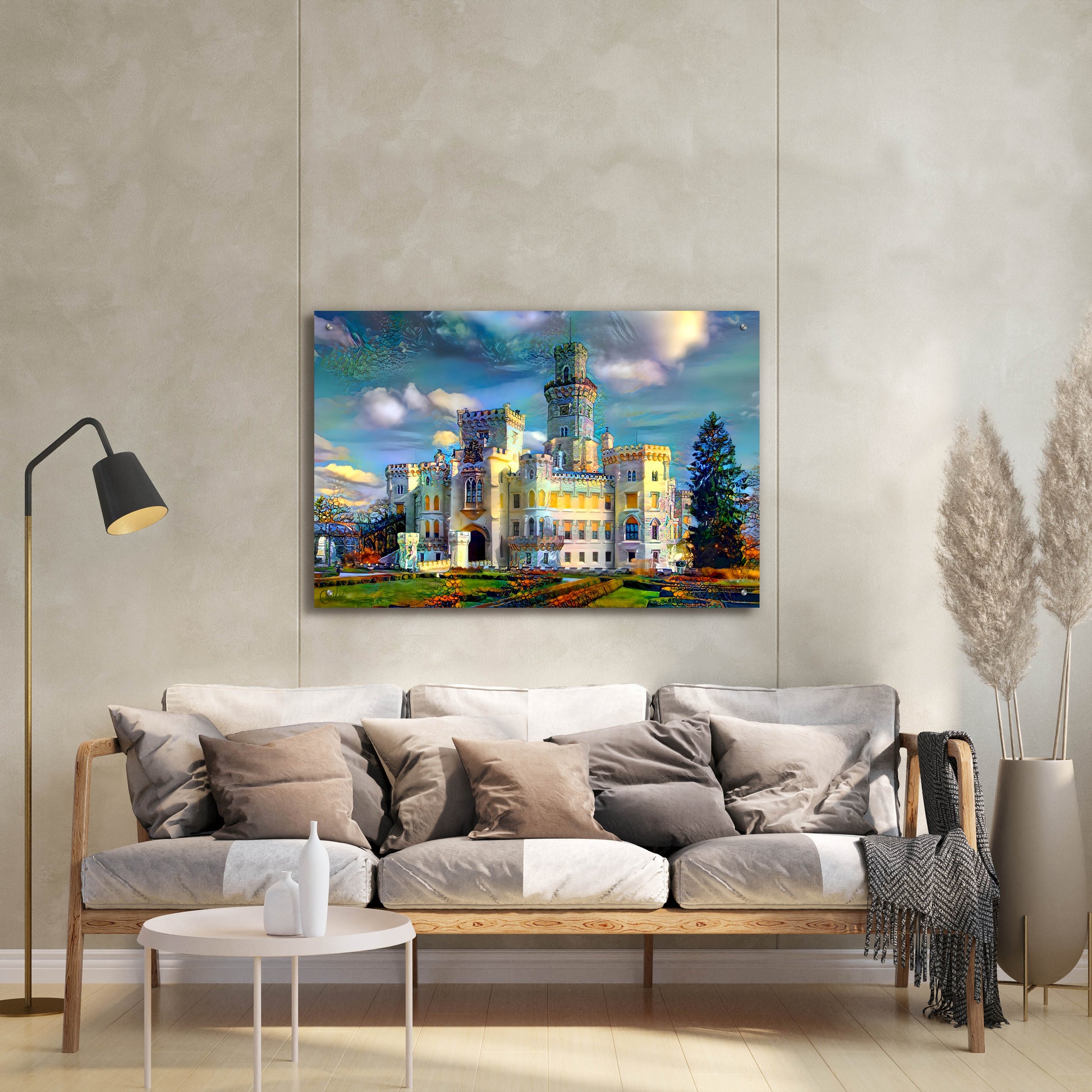 Epic Art 'Hluboka nad Vltavou Czech Republic Hluboka Castle' by Pedro Gavidia, Acrylic Glass Wall Art,36x24