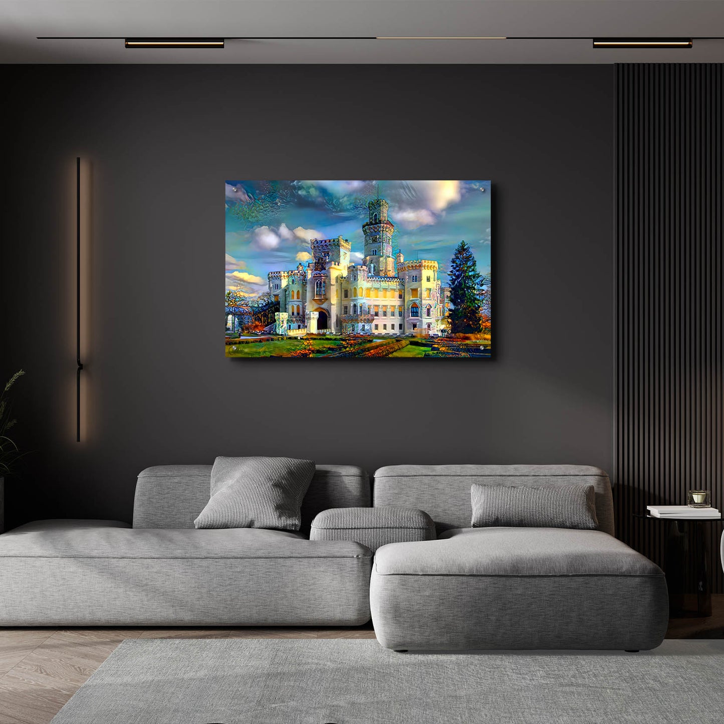 Epic Art 'Hluboka nad Vltavou Czech Republic Hluboka Castle' by Pedro Gavidia, Acrylic Glass Wall Art,36x24